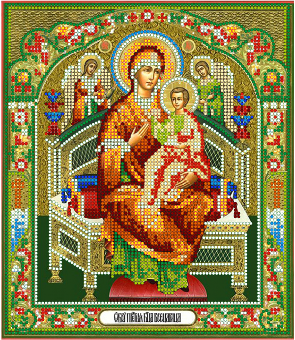 Набор для вышивки бисером PA-1315 Икона Богородица Всецарица