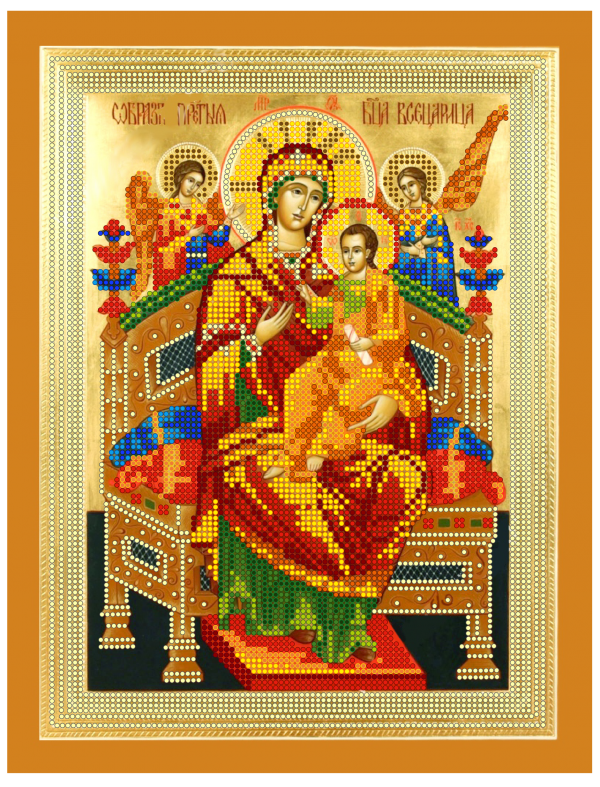 Набор для вышивки бисером PA-1318 Икона Богородица Всецарица