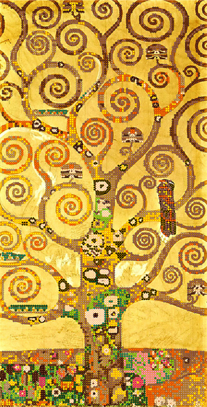 Схема для вышивки бисером PA-1509 Густав Климт Дерево жизни