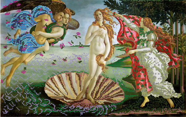 Схема для вышивки бисером PA-1528 Сандро Боттичелли Рождение Венеры