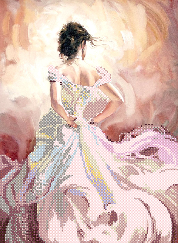 Схема для вышивки бисером PA-1890 Невеста