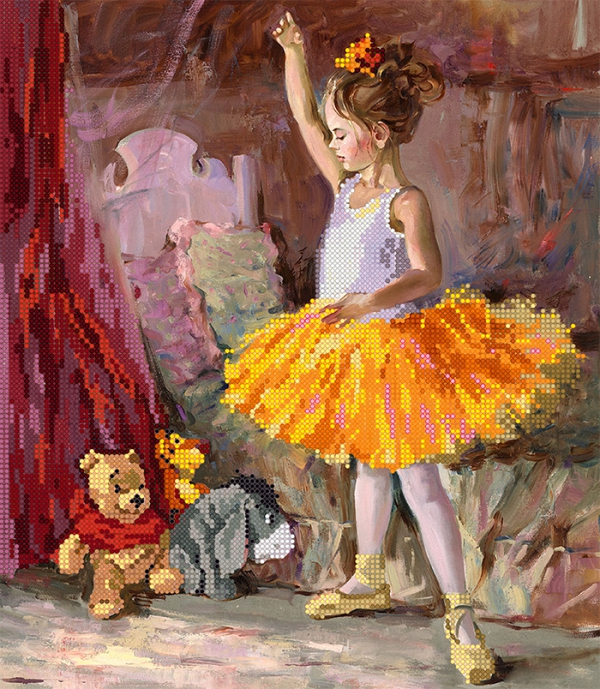 Набор для вышивки бисером PA-1911 Юная балерина