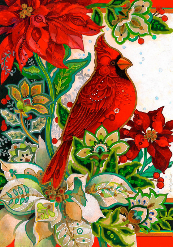 Набор для вышивки бисером PA-1286 Красная птица